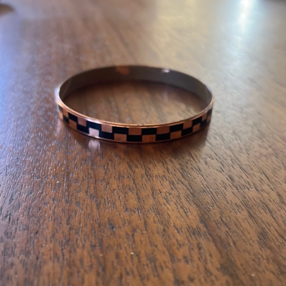 Womens vintage checkered bracelet